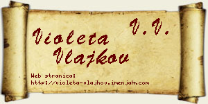 Violeta Vlajkov vizit kartica